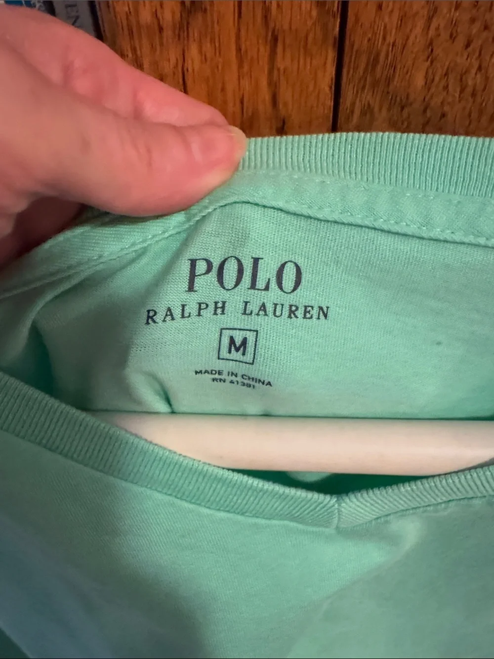 Polo by Ralph Lauren Short-Sleeve V-Neck Tee in Mint